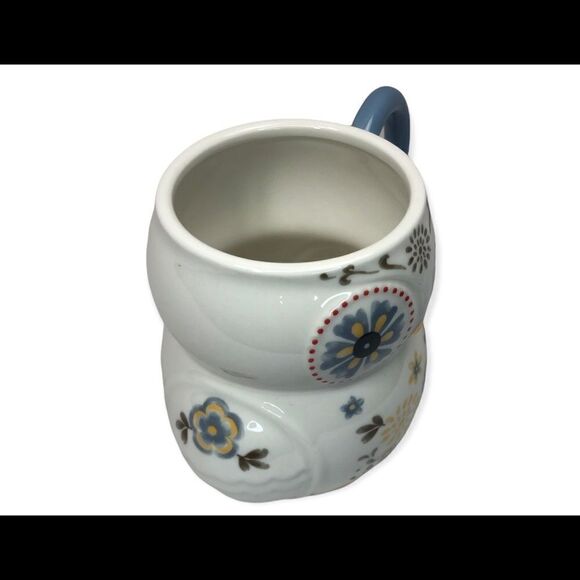 Owl blue/ white coffee mug by Cracker Barrel - Picture 3 of 5